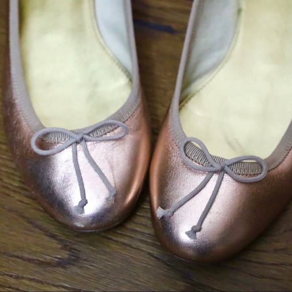 \J. Crew\• Rose Gold Bow Flats - Picture 2 of 11